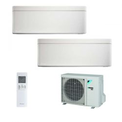 Climatizzatore Daikin Dual Split STYLISH Bianco inverter R 32 bluevolution 9000+12000 con 2MXM50M 9+12