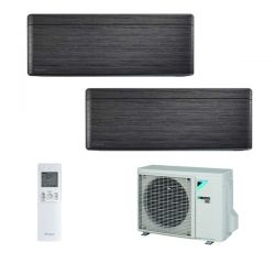 Climatizzatore Daikin Dual Split STYLISH Blackwood inverter R 32 bluevolution 12000+12000 con 2MXM50M 12+12