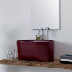 Lavabo Sospeso o Da Appoggio Tino Colavene 60x50x30 Vinaccia Lucido - LATN605X