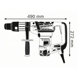 Martello Perforatore GBH 36V-EC Compact Bosch - 2 Batterie + Punte + Mandrino