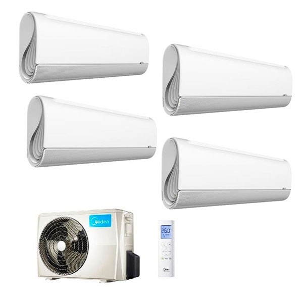 Climatizzatore Midea Quadri Split Mission Pro 9000+9000+9000+12000 M40-36FN8-Q R-32 9+9+9+12