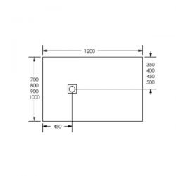 Piatto Doccia Filopavimento Ponsi 80x80 cm Effetto Pietra Bianco