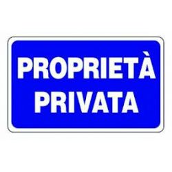 Cartello Segnaletico Propriet Privata Marchese Stefano Srl